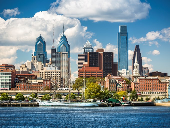 Philadelphia Skyline close to Swarthmore